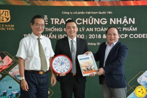 Việt Nam Quốc Yến đạt chứng nhận "Hệ thống quản lý an toàn thực phẩm - ISO 22000:2018 & HACCP CODEX"