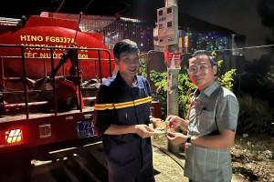 TP Vũng Tàu: Kịp thời dập tắt đám cháy lớn trong đêm giao thừa