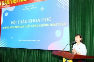 Học viện Tư pháp: Hội thảo khoa học “Những điểm mới của Luật Công chứng năm 2024”